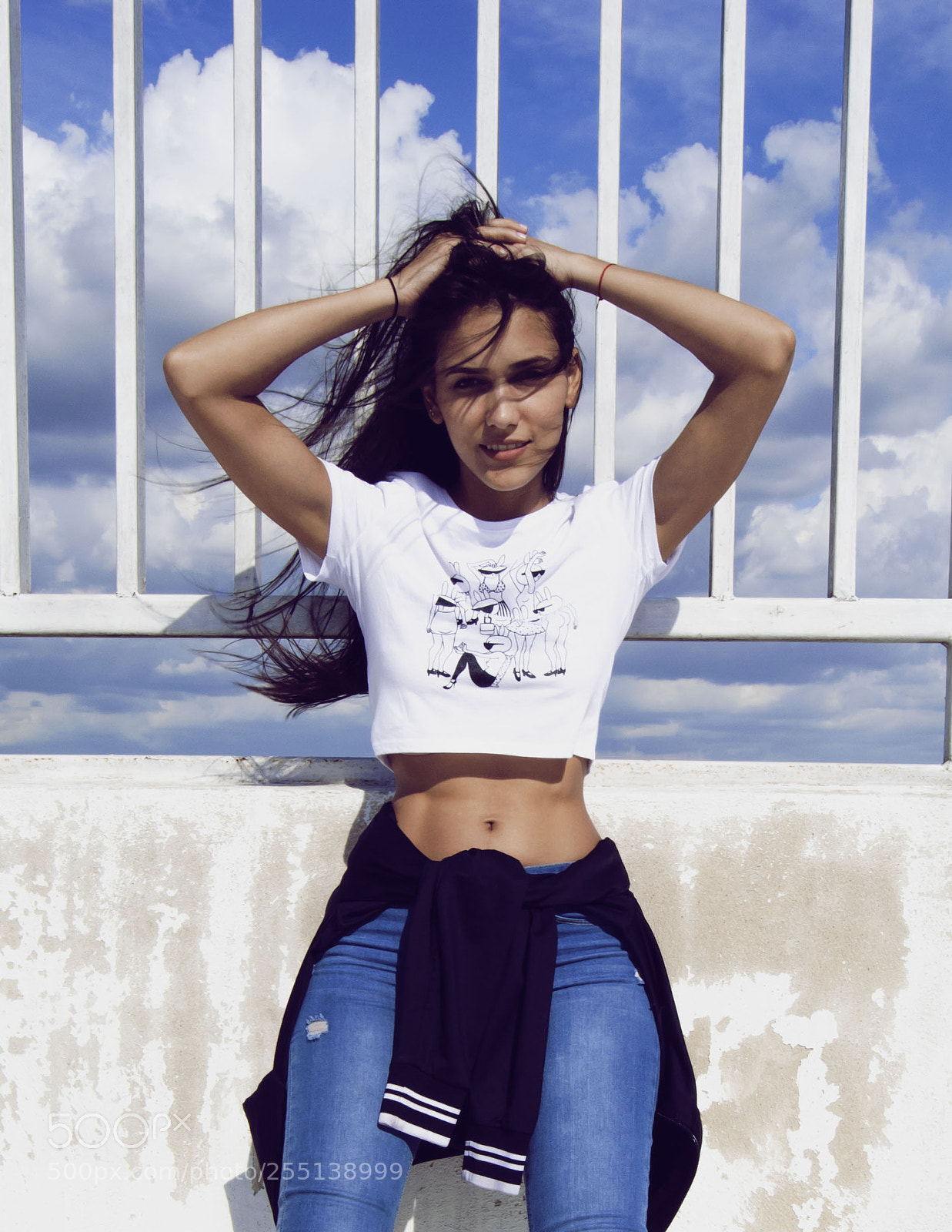 Nikon D3000 sample photo. Blue girl photography