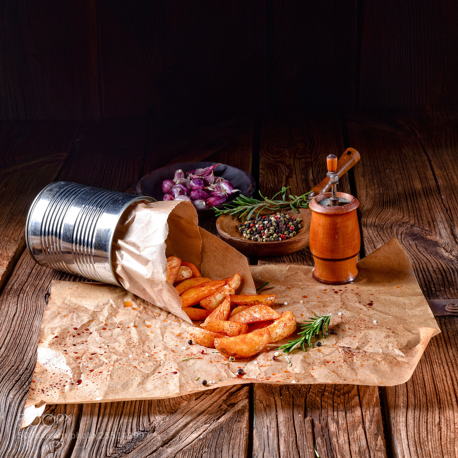 Nikon D810 sample photo. Rosemary potato wedges from photography