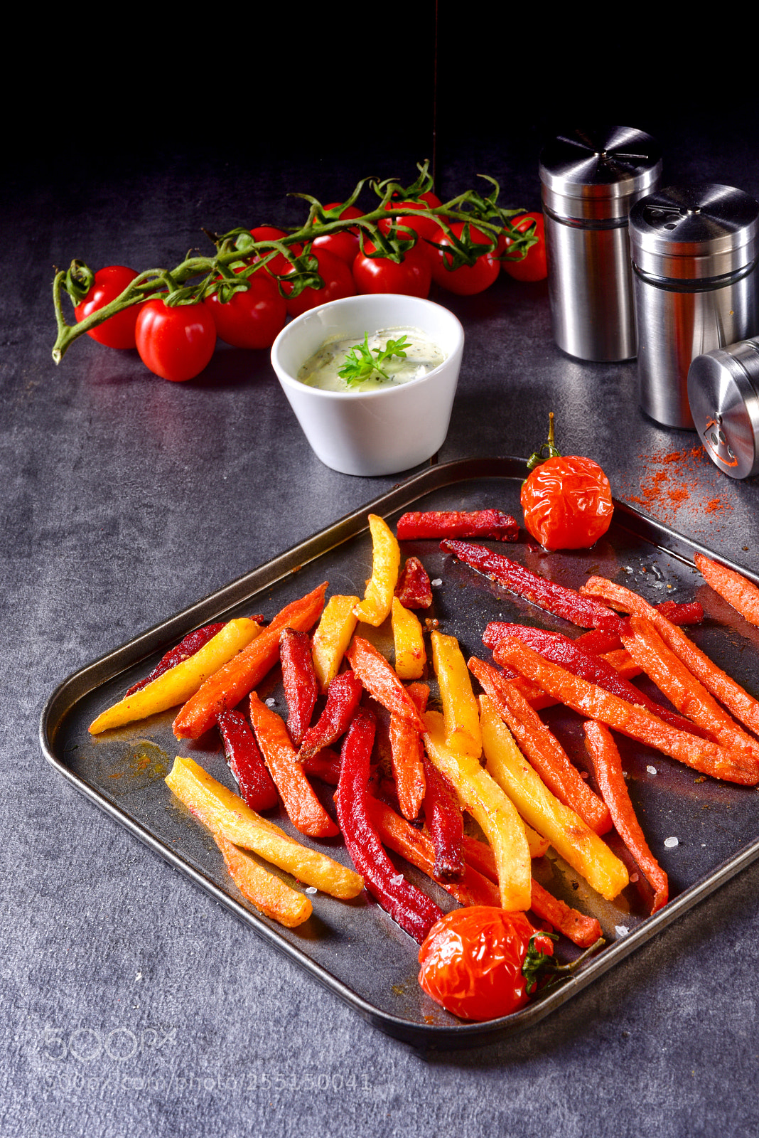 Nikon D810 sample photo. Colorful vegetable fries from photography