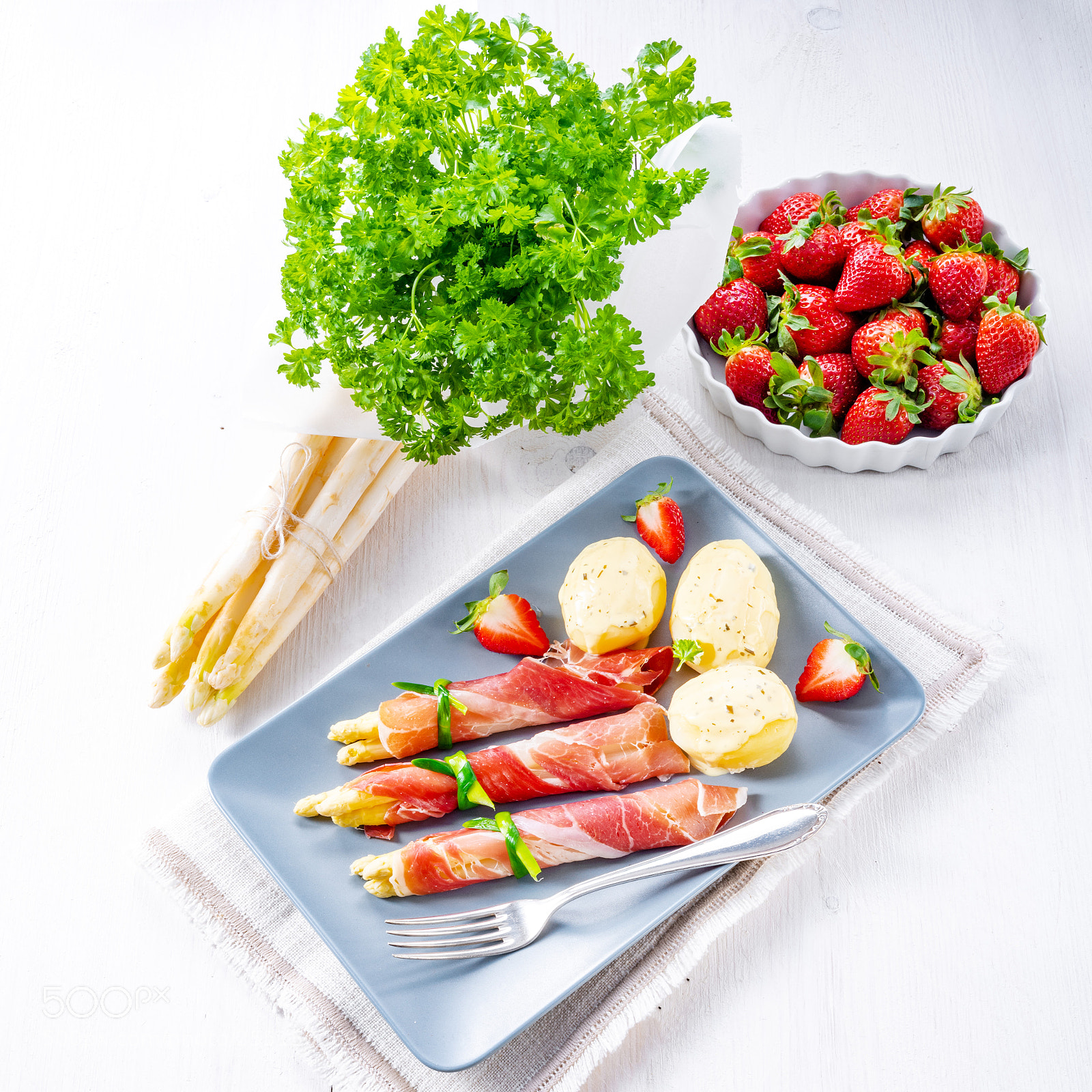 Nikon D810 sample photo. Asparagus ham rolls with photography