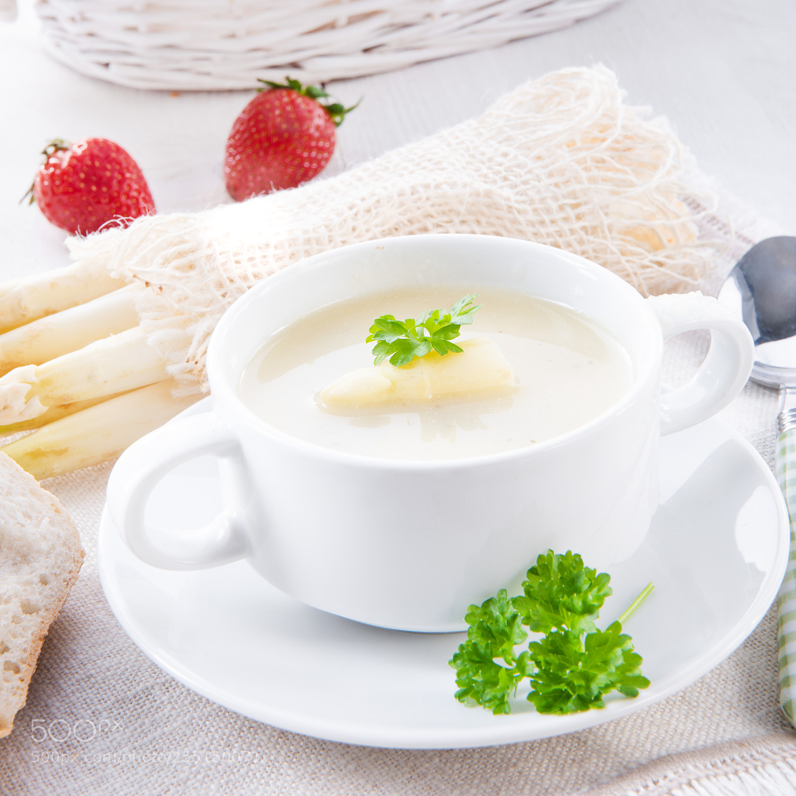 Nikon D810 sample photo. Asparagus cream soup with photography