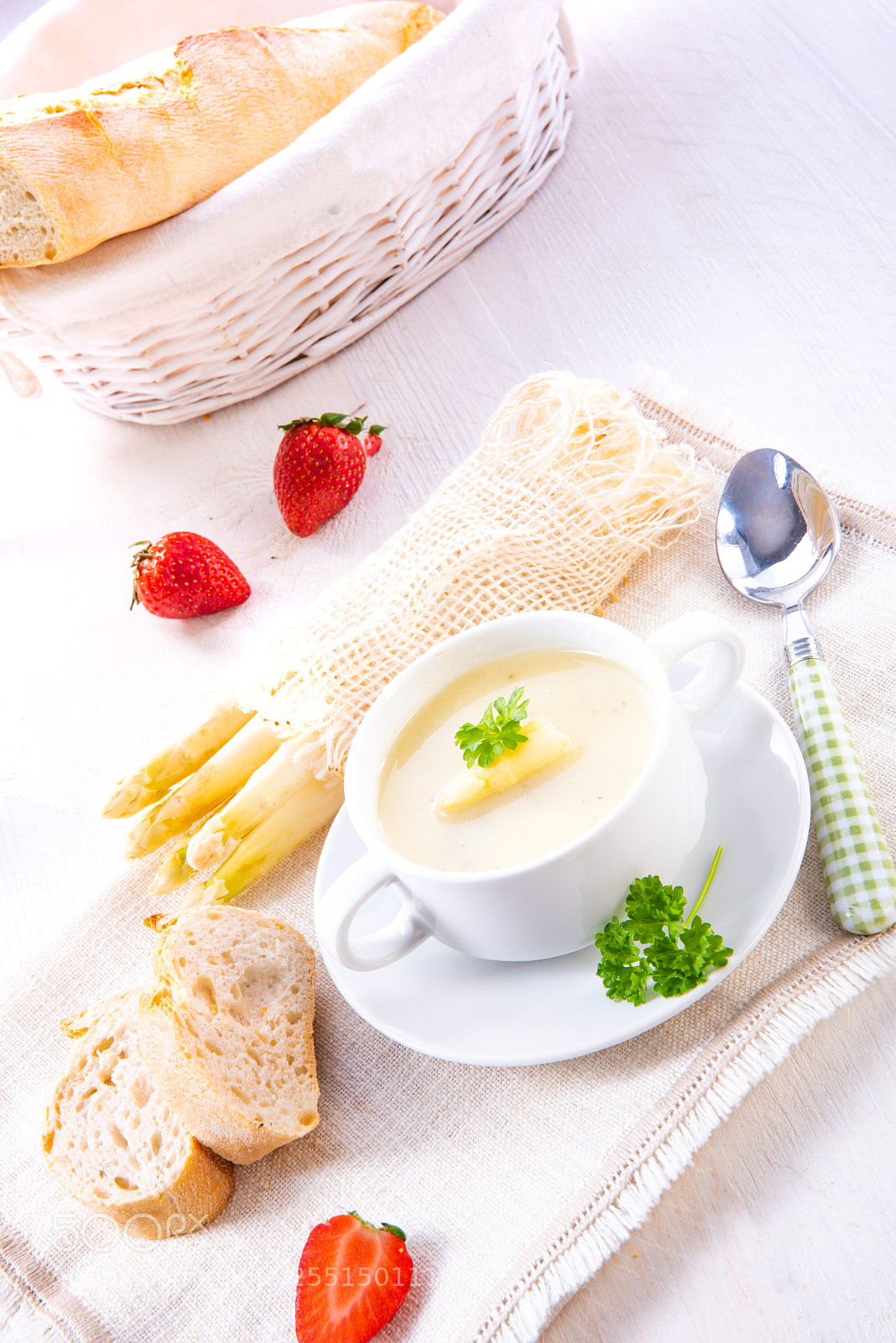 Nikon D810 sample photo. Asparagus cream soup with photography
