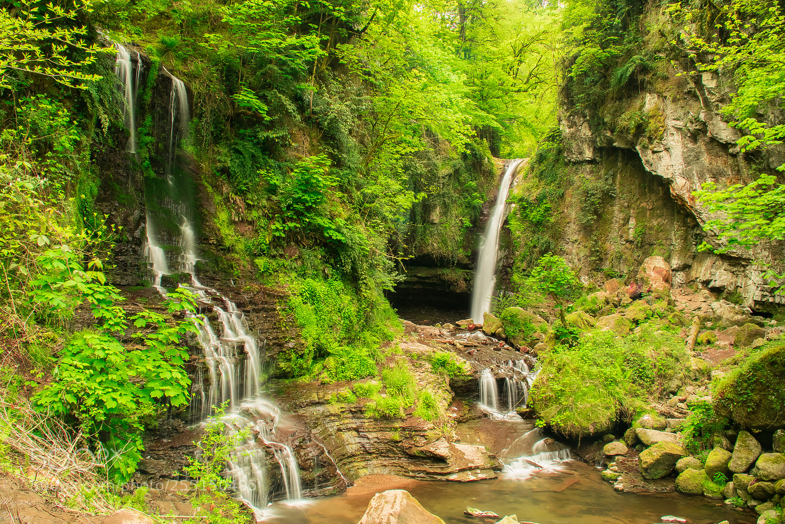 Nikon D5300 sample photo. The green waterfall photography