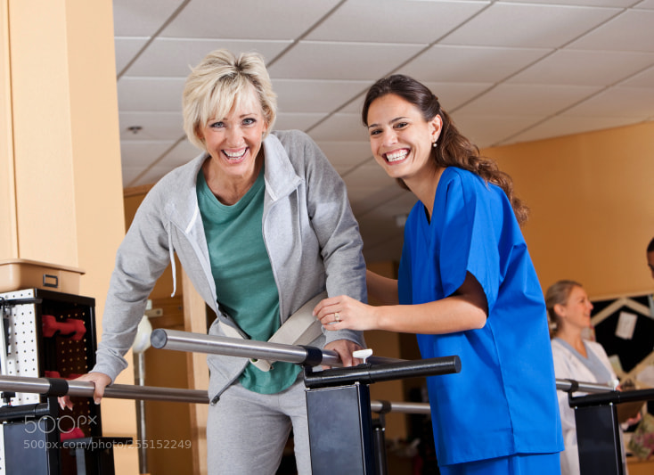 Canon EOS 5D Mark II sample photo. Physical therapist working with photography