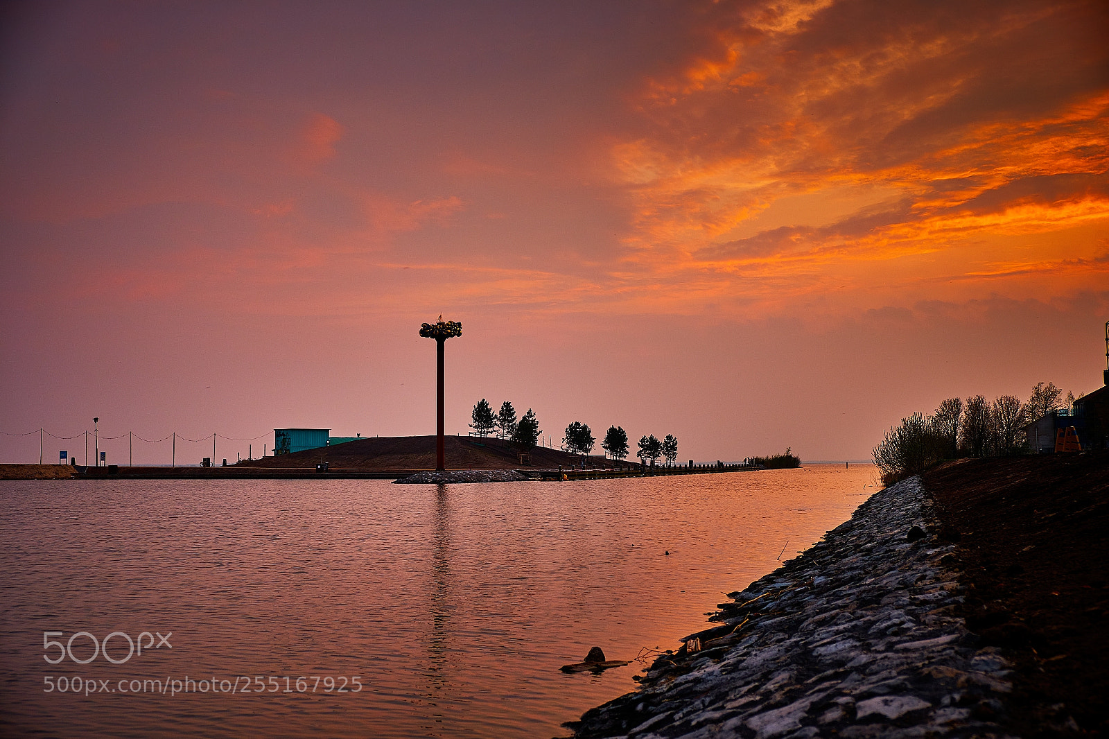 Fujifilm X-T2 sample photo. Sunset at harderwijk. photography