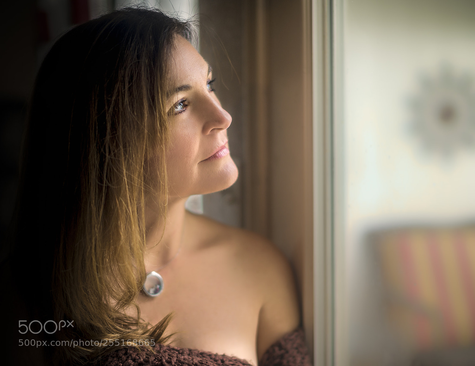 Sony a7R sample photo. Kat in the window photography