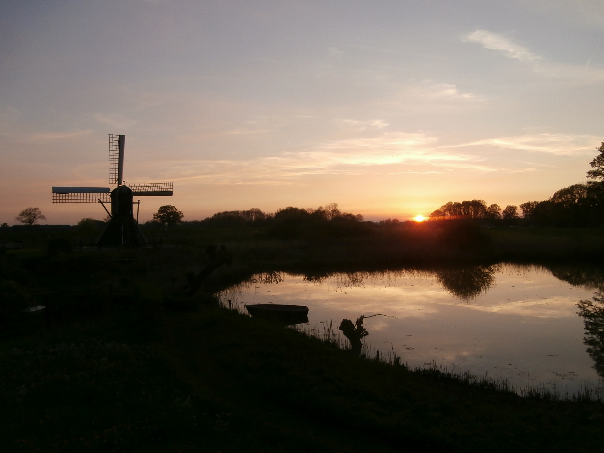 Olympus VR340,D750 sample photo. Mill by sunset. photography