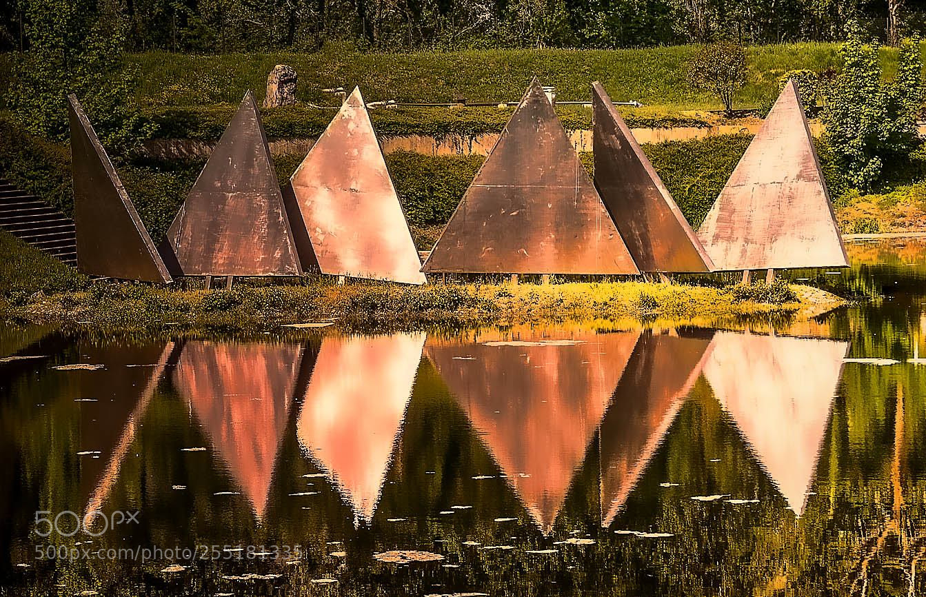 Nikon D610 sample photo. Pyramid reflections photography