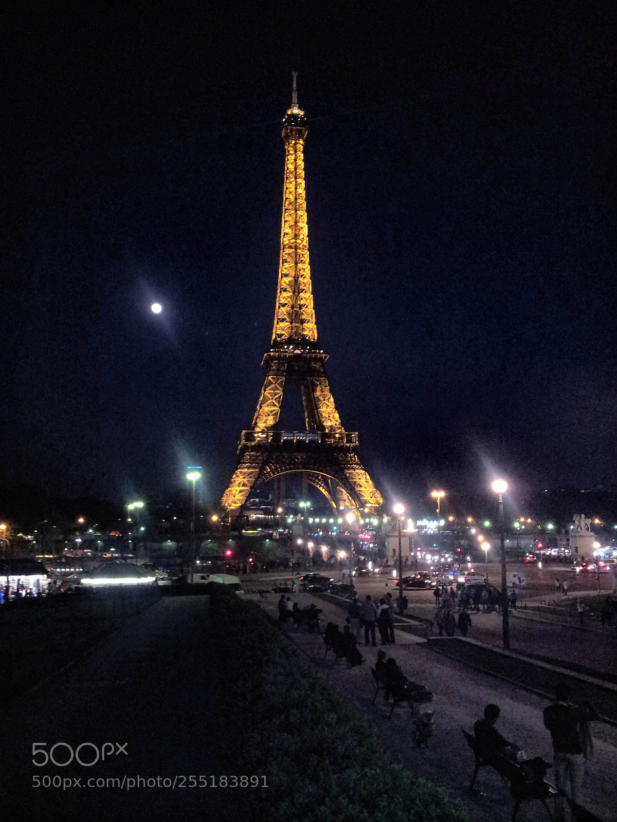 Samsung Galaxy S2 sample photo. Eiffel tower night photography