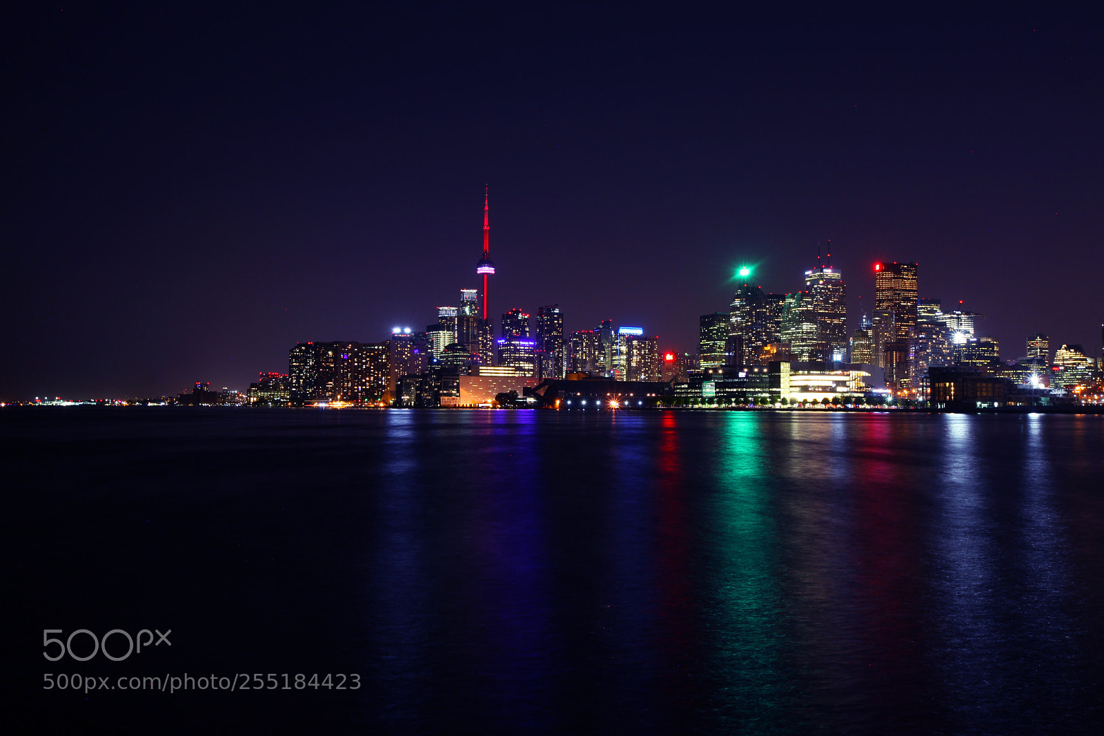 Canon EOS 5D Mark II sample photo. Toronto skyline at night photography