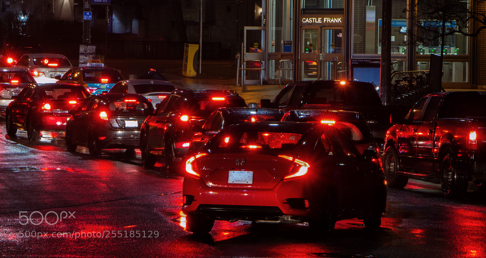 Canon EOS 70D sample photo. Rainy red reflections photography
