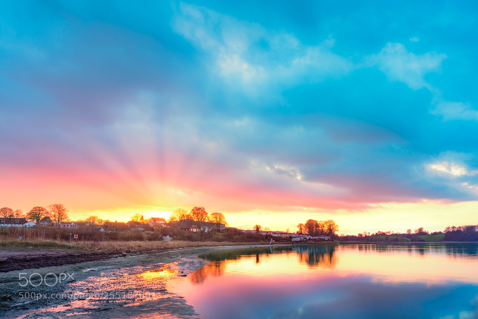 Sony a7R III sample photo. Colorful ocean sunset photography