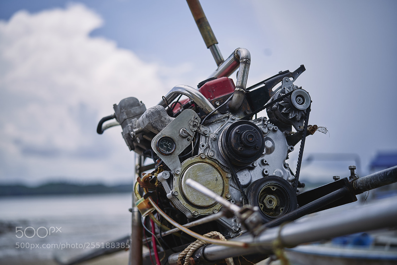 Sony a7 III sample photo. Boat engine photography