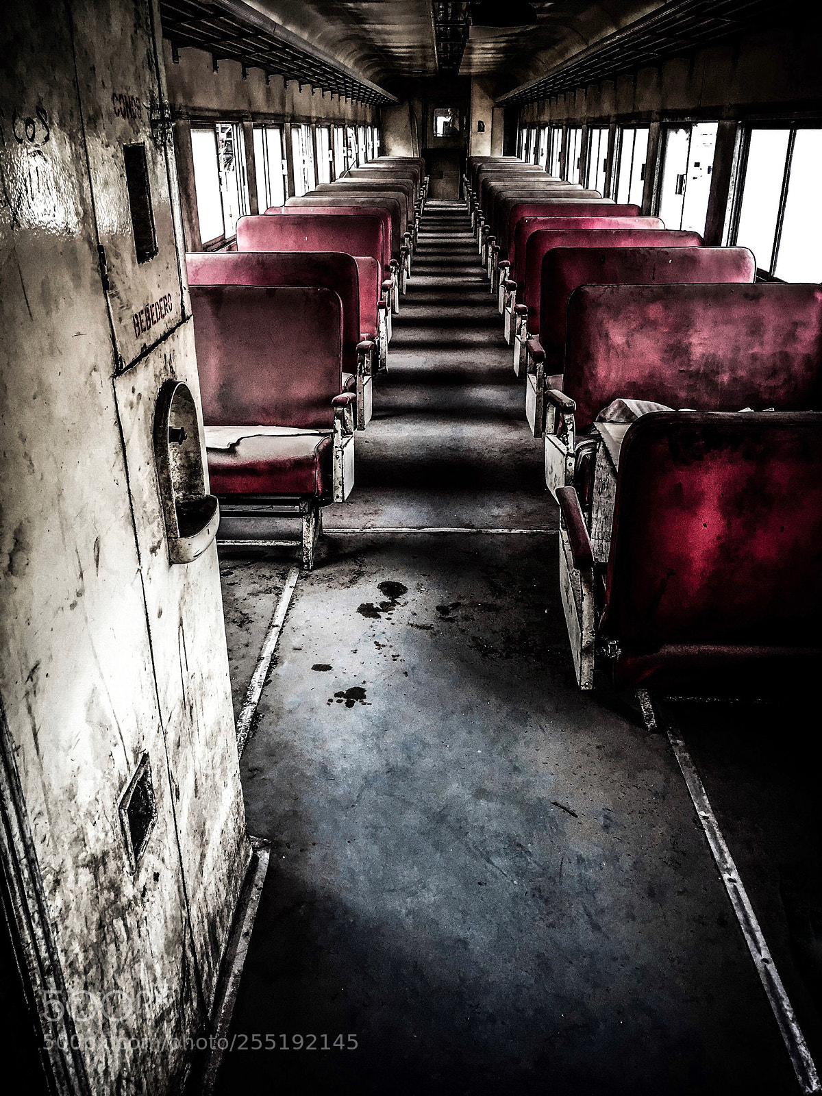 Apple iPhone 6 Plus sample photo. Abandoned train (hall) photography