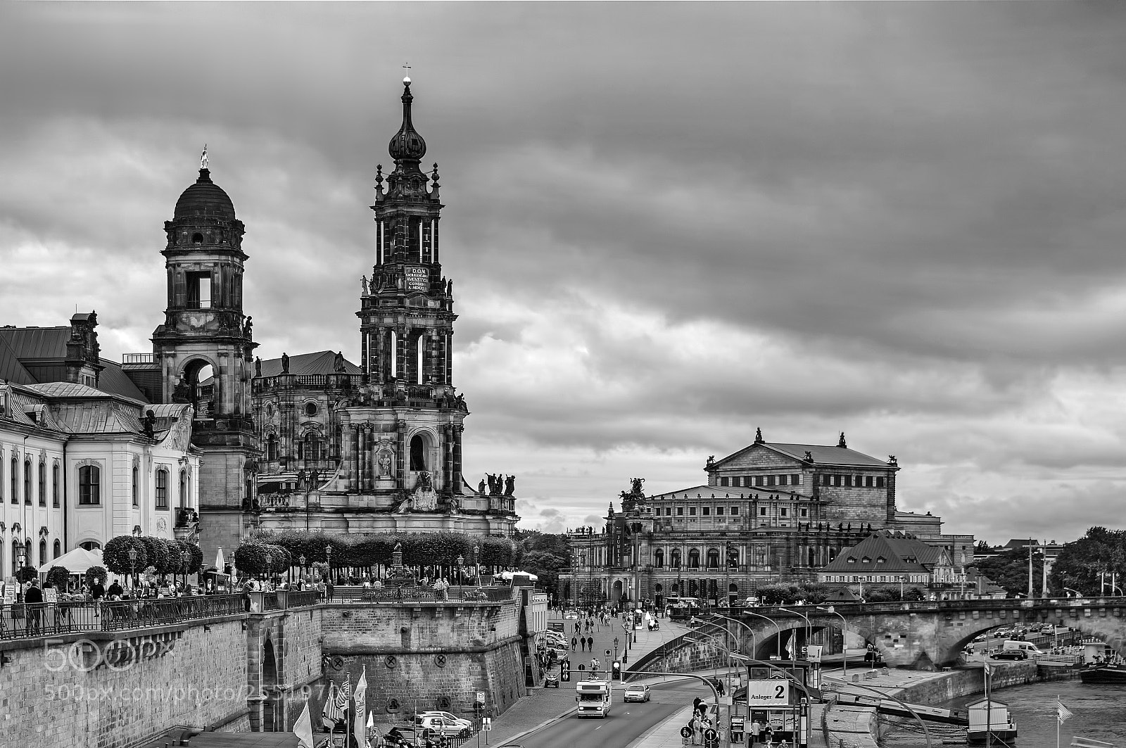 Pentax K20D sample photo. Dresden bruhl terrace photography