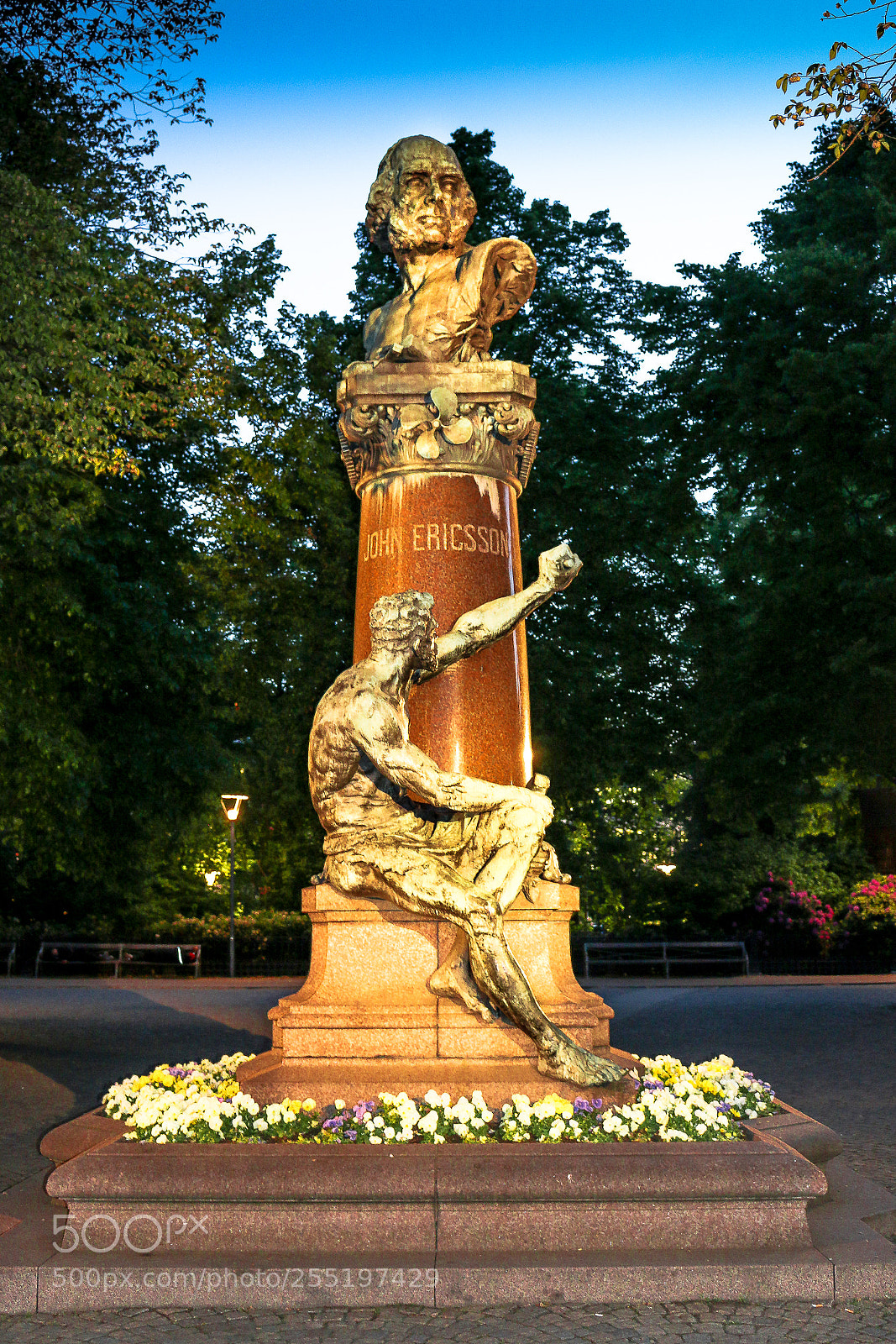 Canon EOS 70D sample photo. John ericsson statue,stockholm photography
