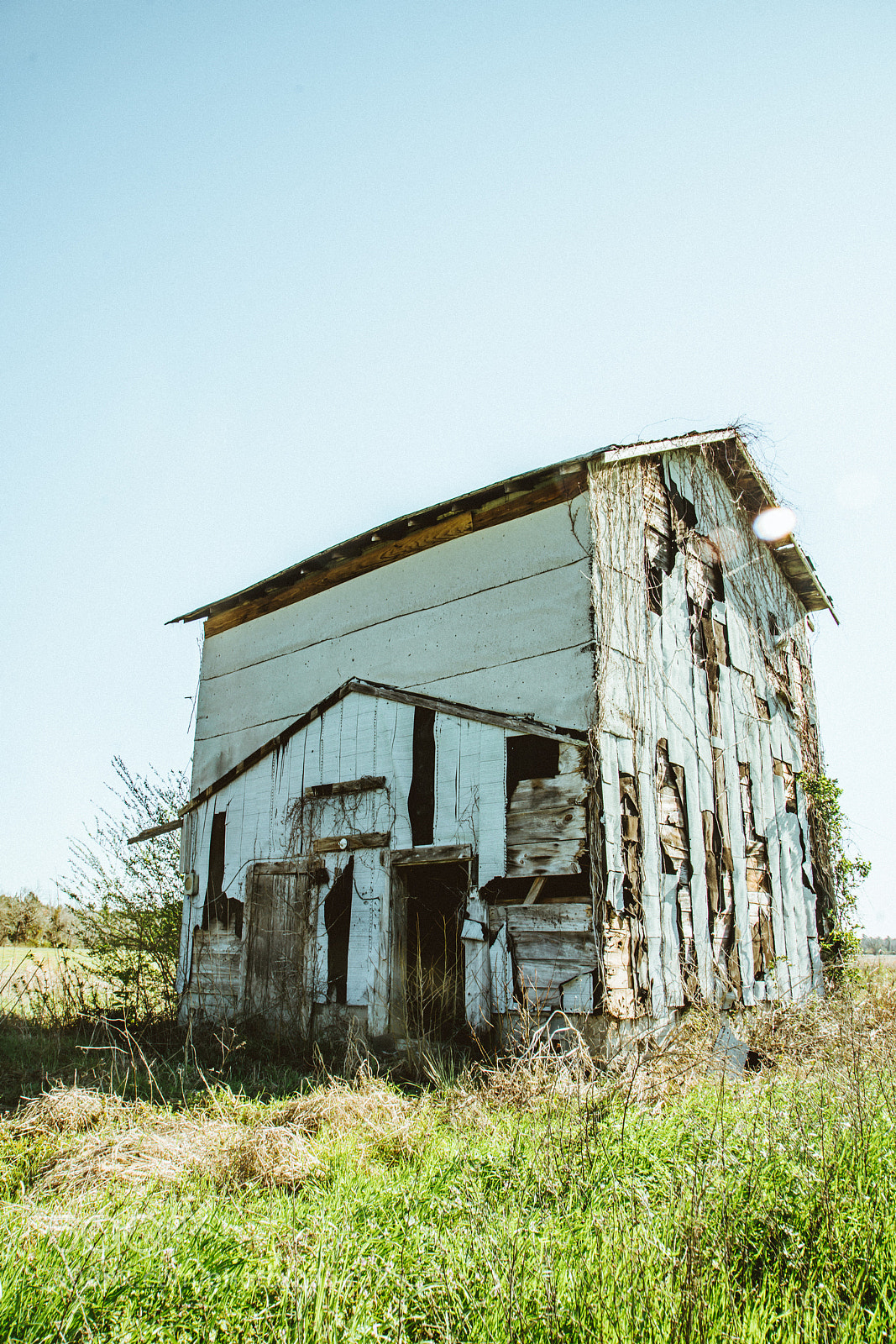 Sony a7R II sample photo. Rundown building color photography