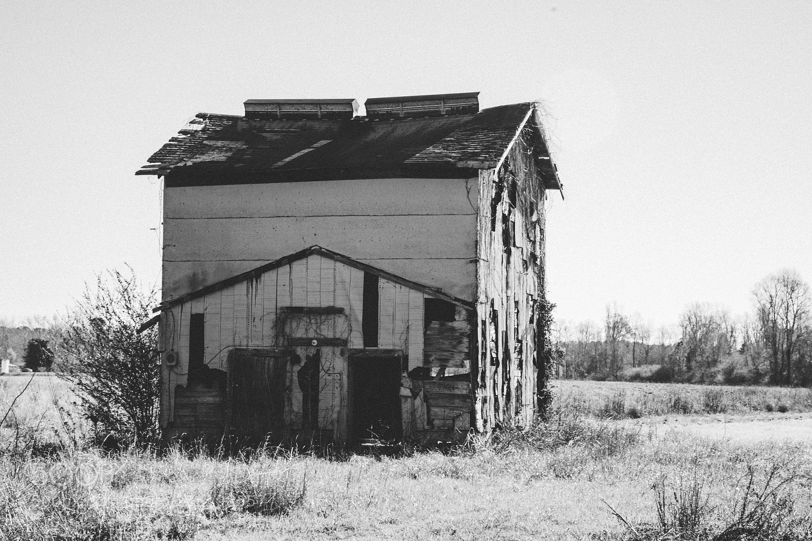 Sony a7R II sample photo. Rundown building photography