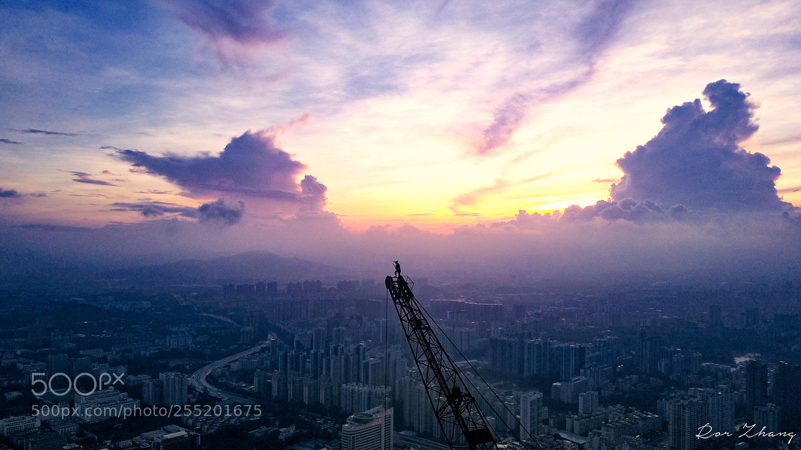 DJI FC220 sample photo. Top of city photography
