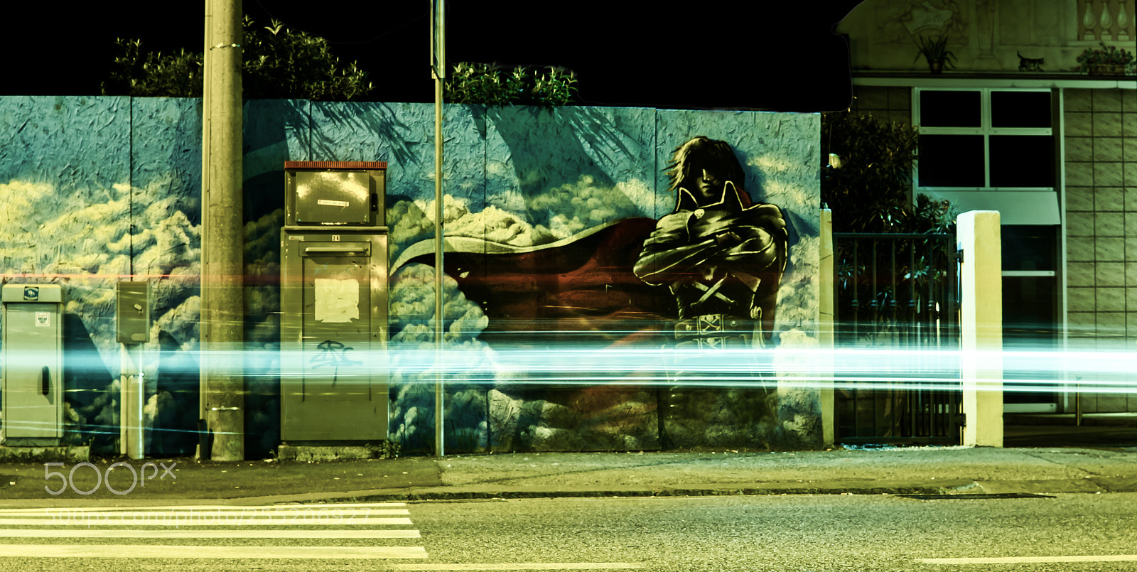 Sony a6300 sample photo. Grafiti long exposure photography