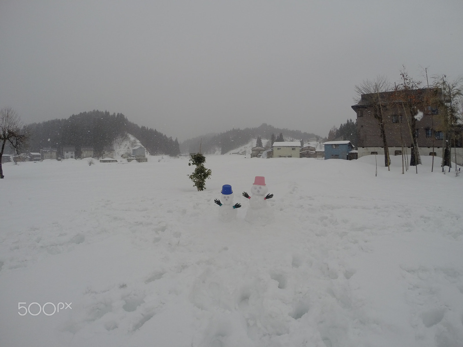 GoPro HERO3+ Black Edition sample photo. Snow mans photography