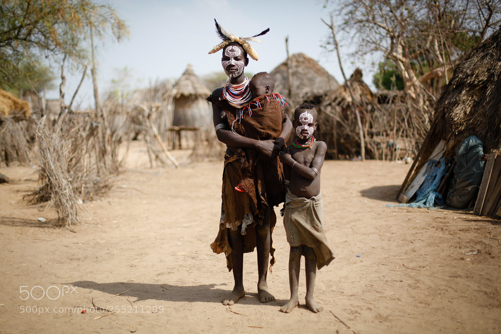 Canon EOS 5D Mark II sample photo. Karo mother and children photography