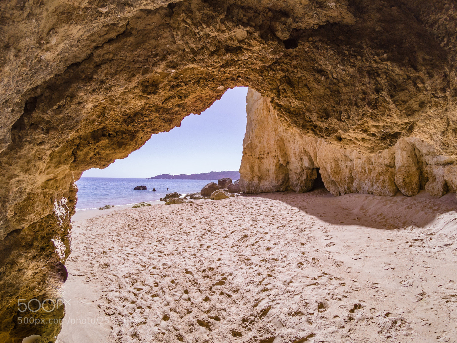 GoPro Hero5 Black sample photo. Caves at praia da photography