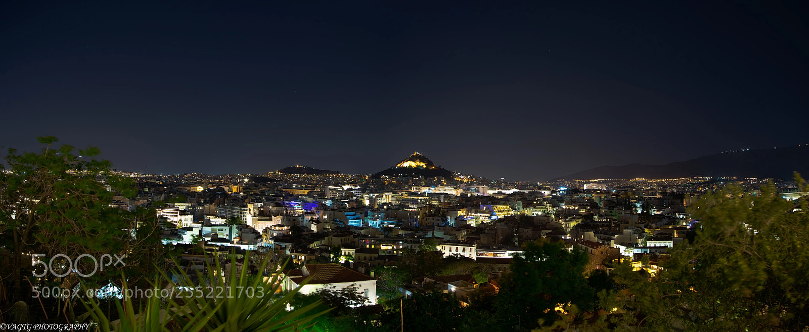 Nikon D3400 sample photo. Lycabetus hill panoramic view photography