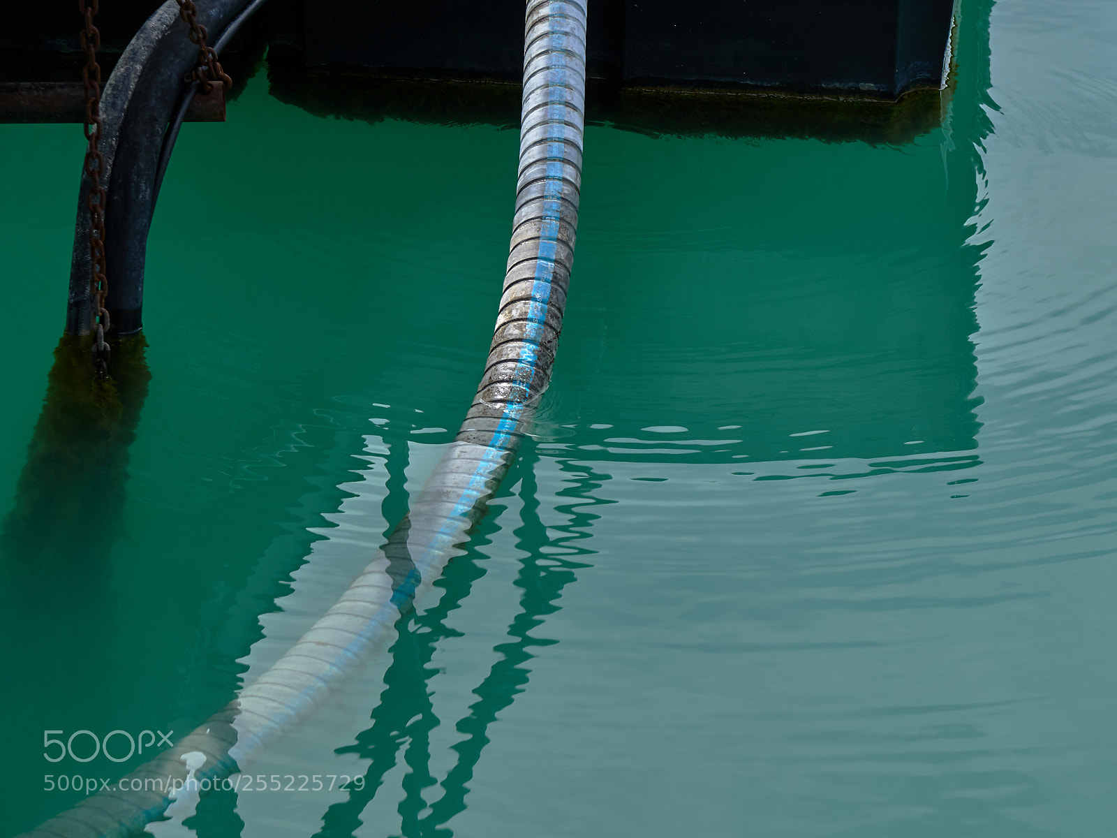 Sony a6300 sample photo. Calm water and cables photography