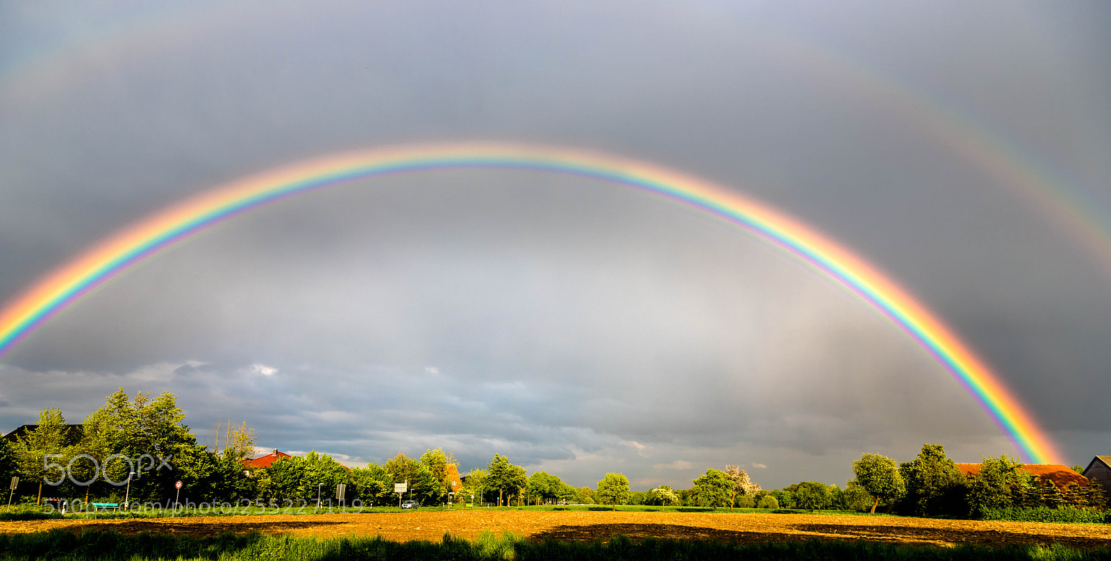 Canon EOS 6D Mark II sample photo. Rainbow in germanys landscape photography
