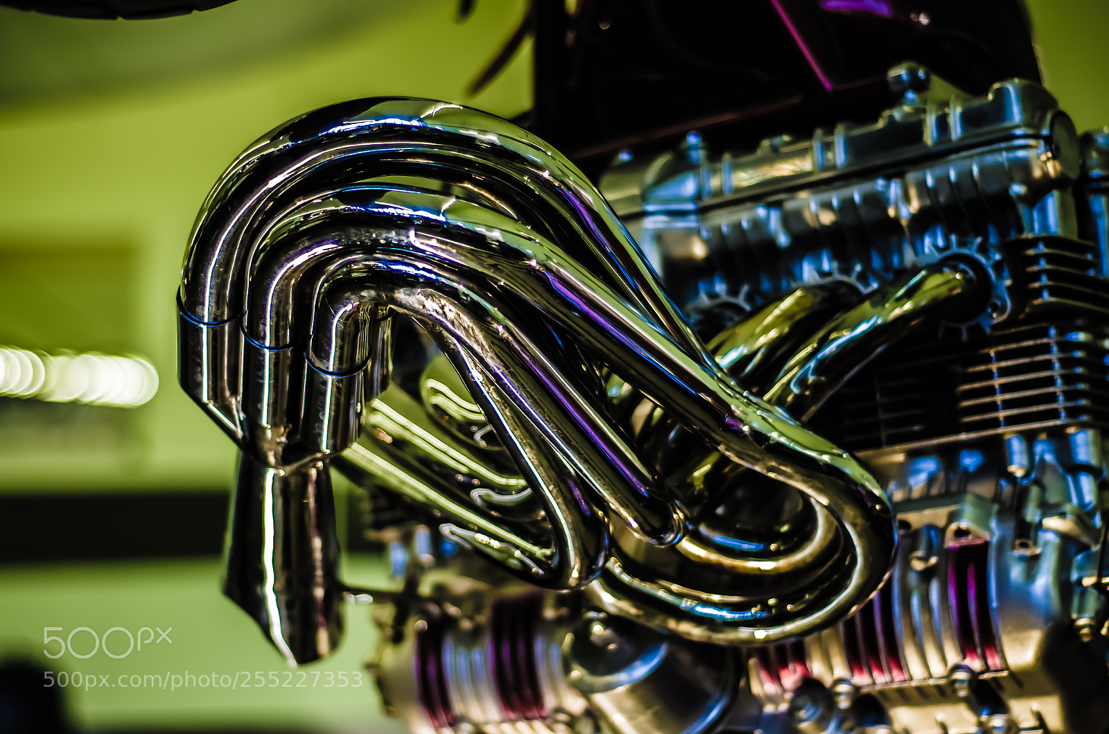 Nikon D7000 sample photo. Custom motorbike exhaust photography