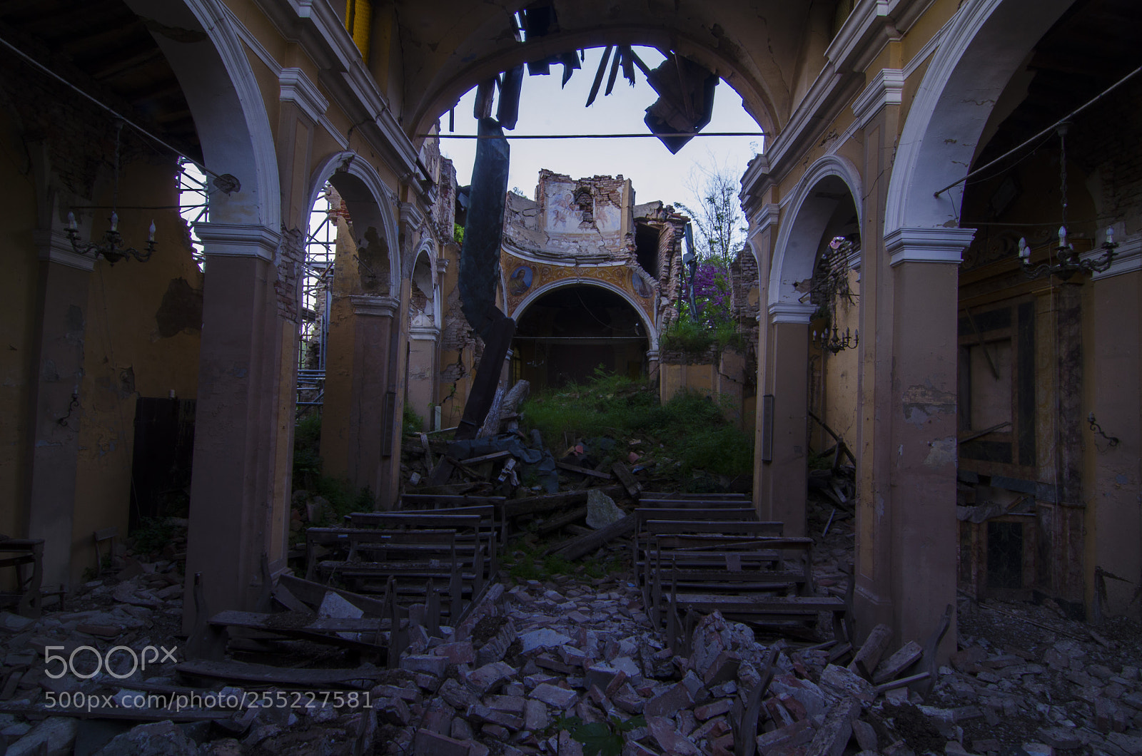 Nikon D7000 sample photo. Earthquake church photography