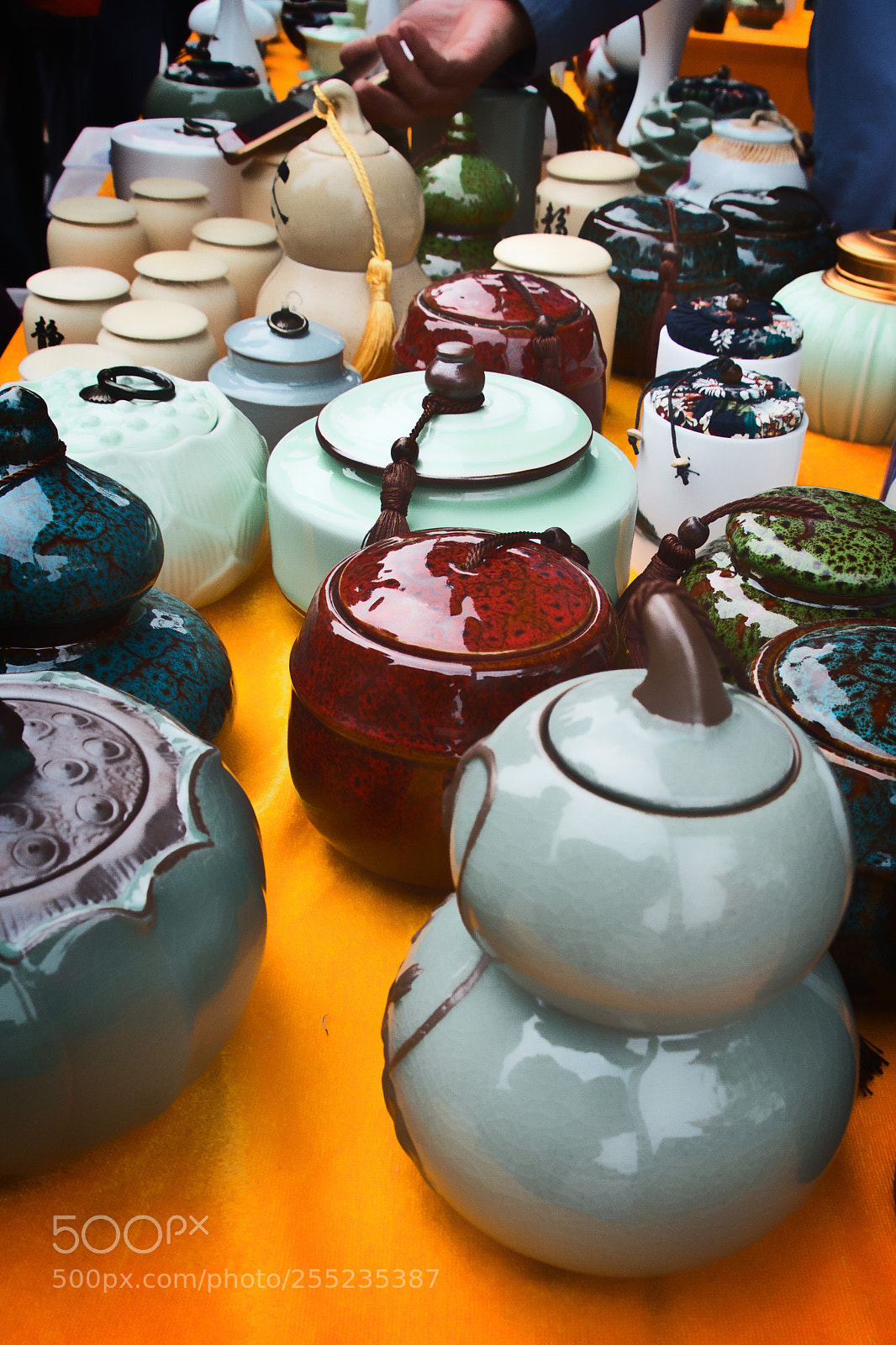 Fujifilm X-E1 sample photo. Tea pots for sale 3 photography