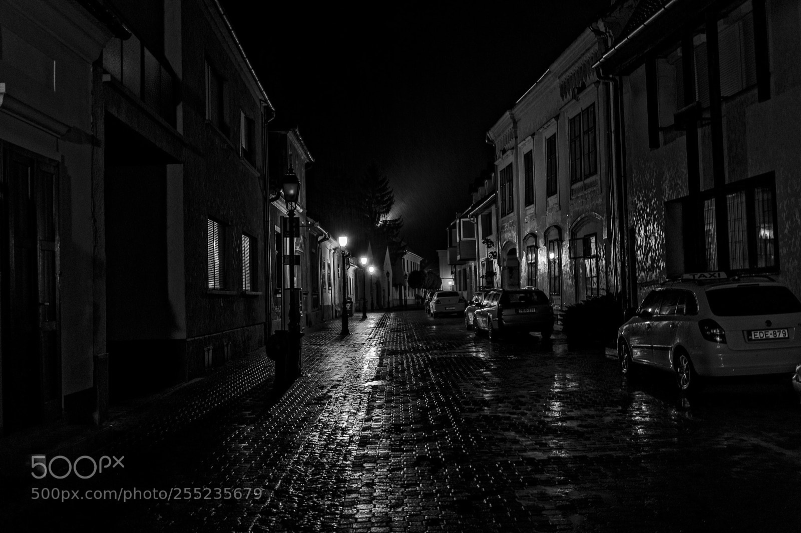 Sony a7 III sample photo. Rainy night in mosonmagyarovar photography