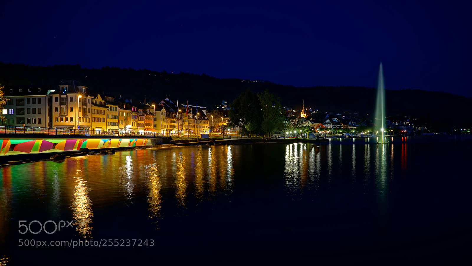 Sony a7R sample photo. Zug by night photography