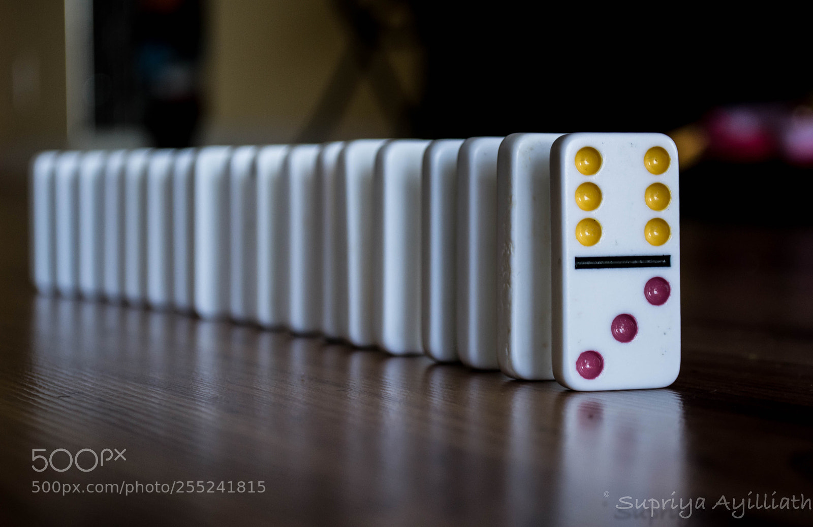 Nikon D7100 sample photo. Dominoes chain photography