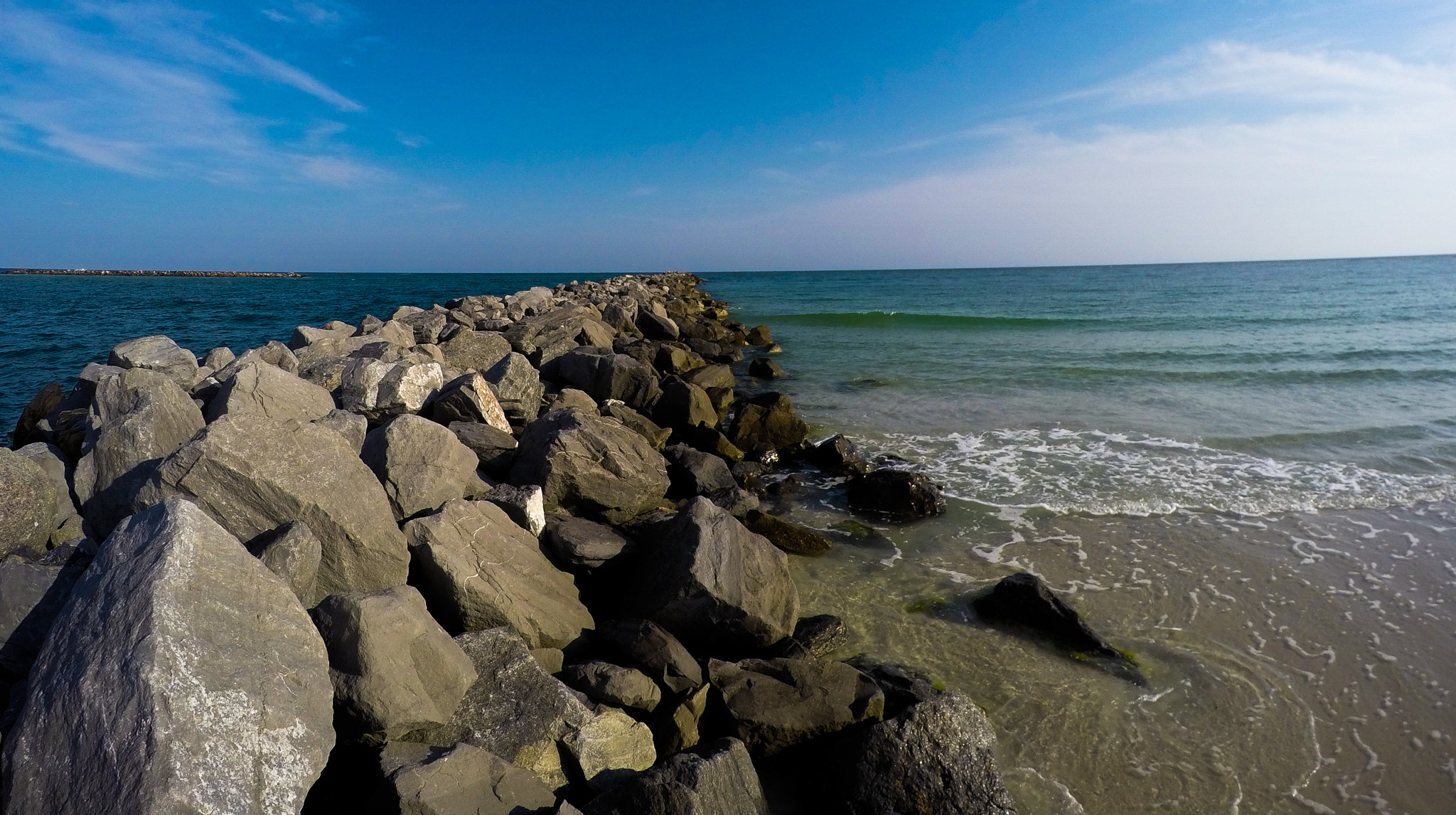 GoPro HERO4 Silver sample photo. Gulf jetty wall photography