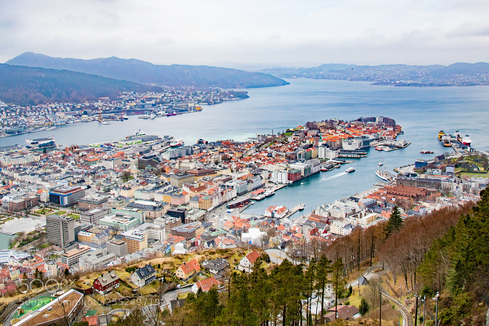 Nikon D5500 sample photo. Cityview of bergen photography