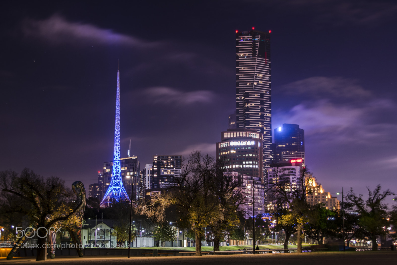 Nikon D5300 sample photo. Melbourne by night photography