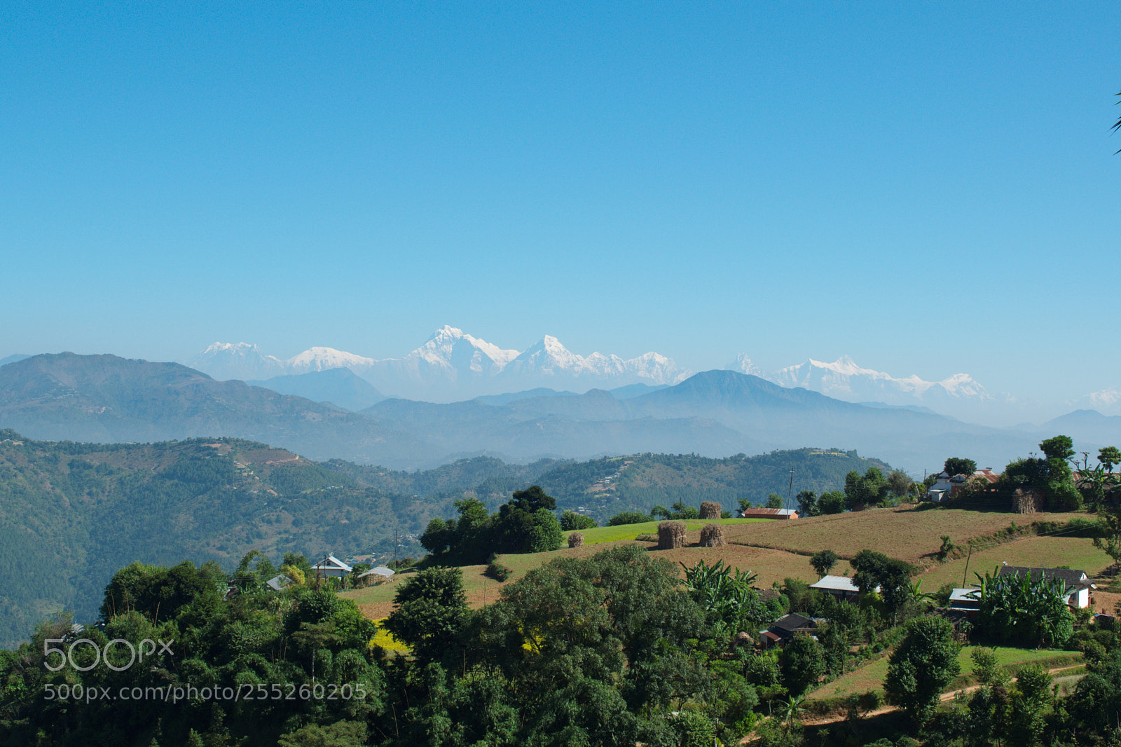 Nikon D5600 sample photo. Mountains and village photography