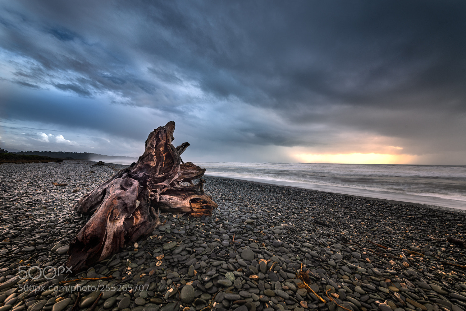 Nikon D850 sample photo. Moody beach photography