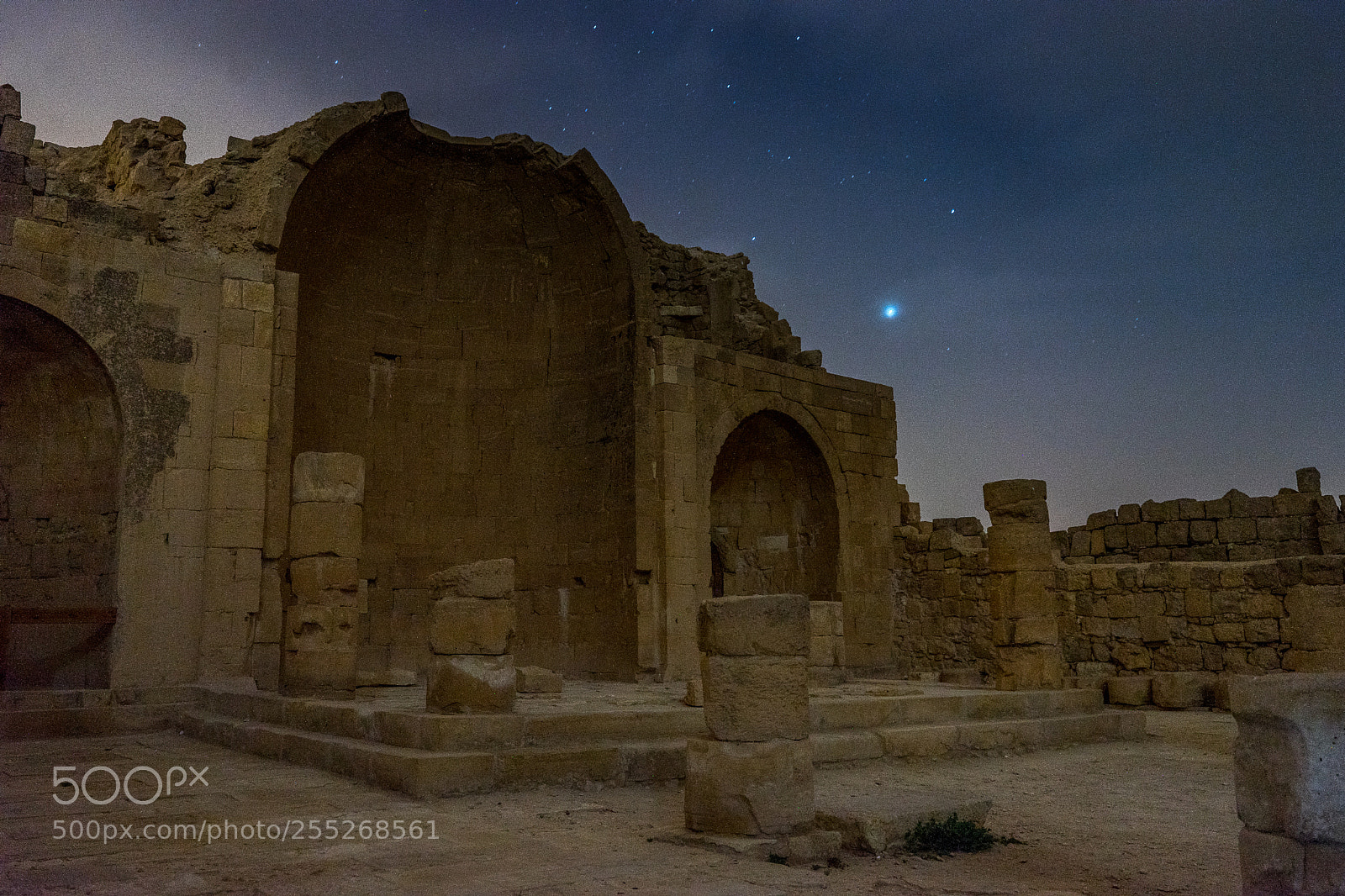 Sony a7 II sample photo. Shivta ruins at night photography