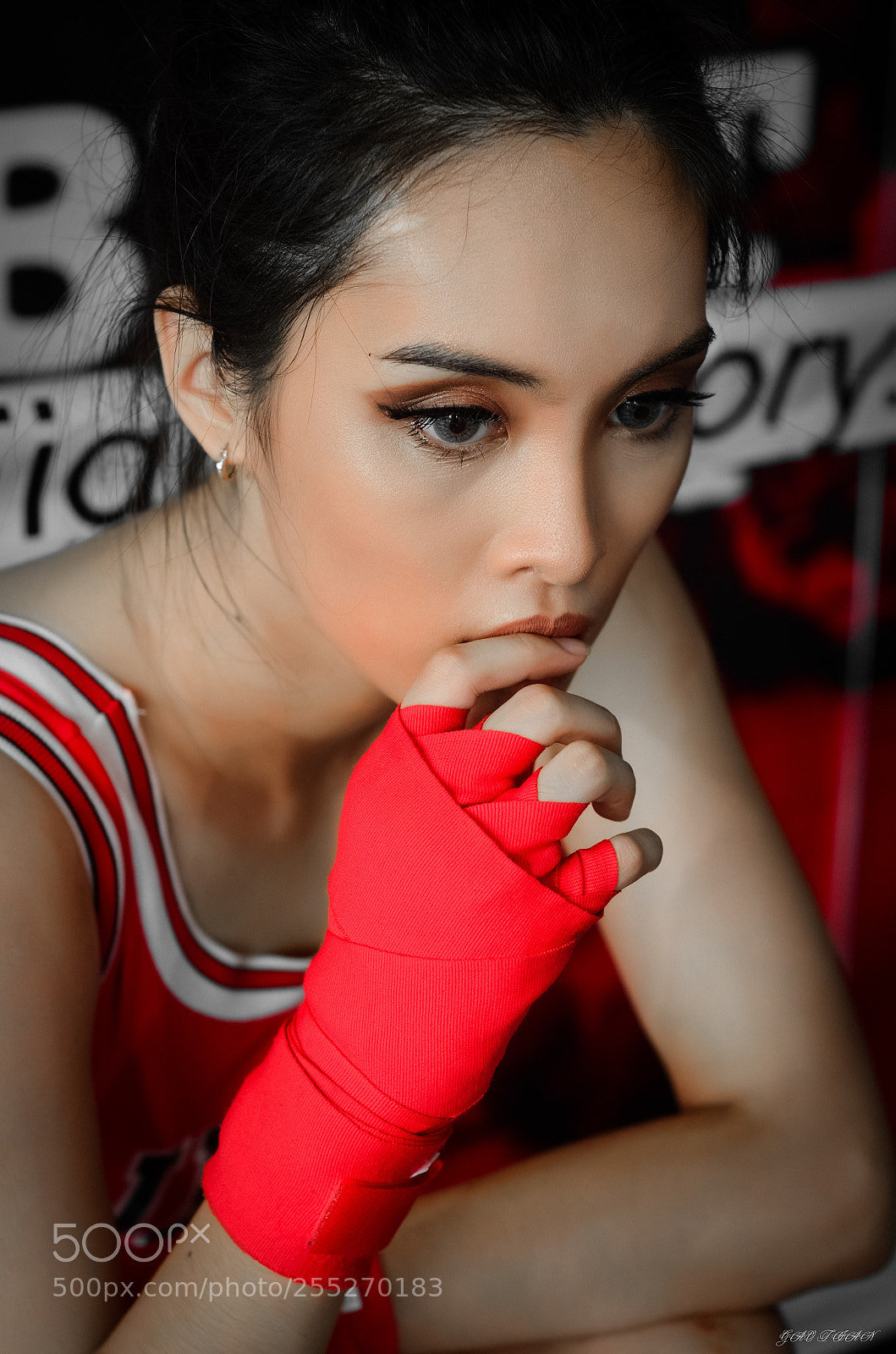 Nikon D7000 sample photo. Boxing girl photography