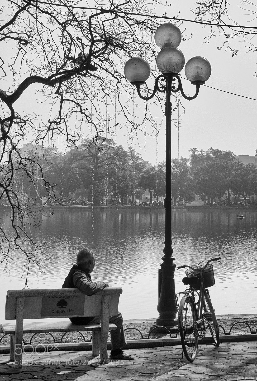 Nikon D90 sample photo. Man and bike beside photography