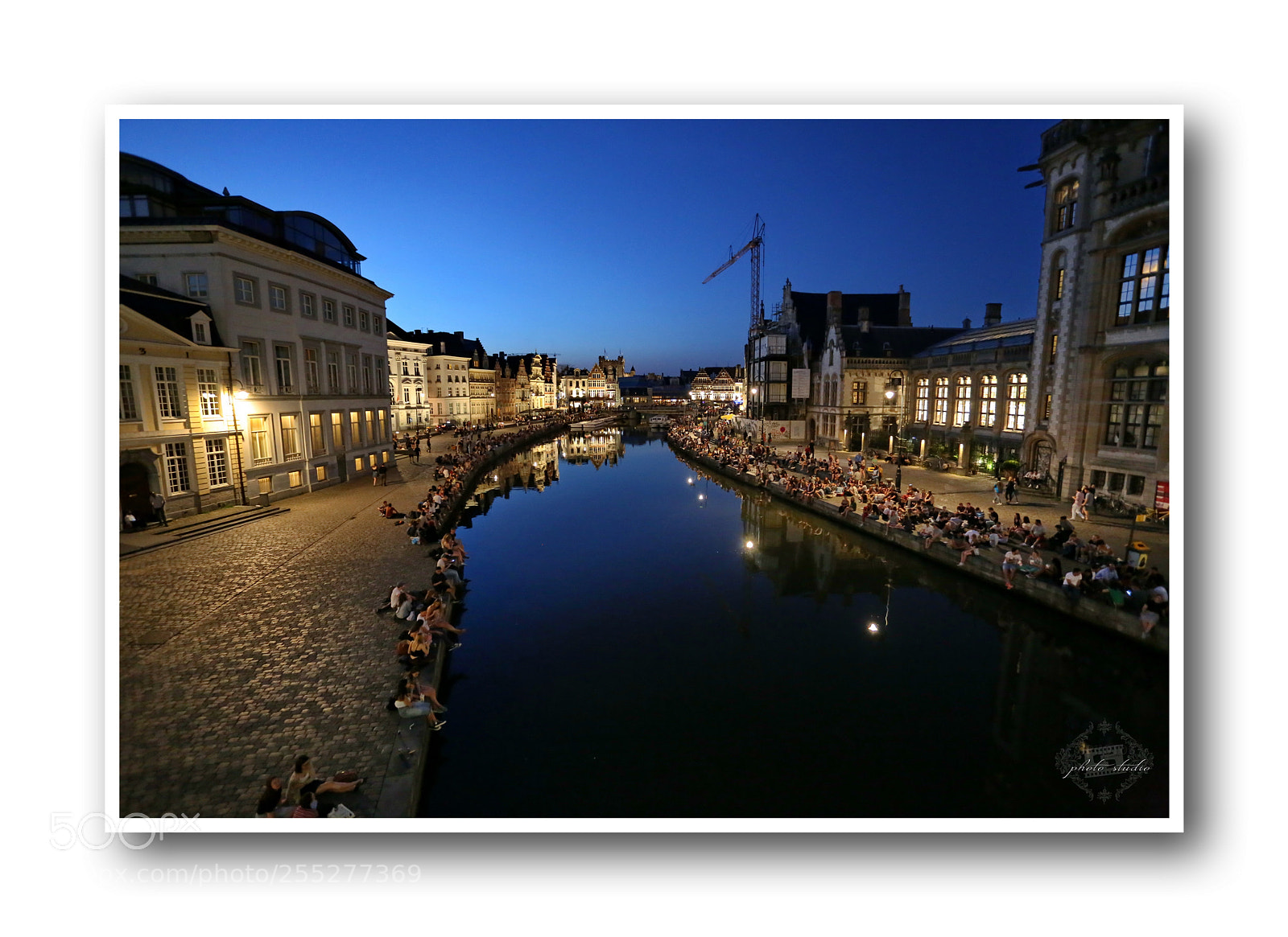 Canon EOS 6D + Canon EF 17-40mm F4L USM sample photo. Ghent in the evening photography