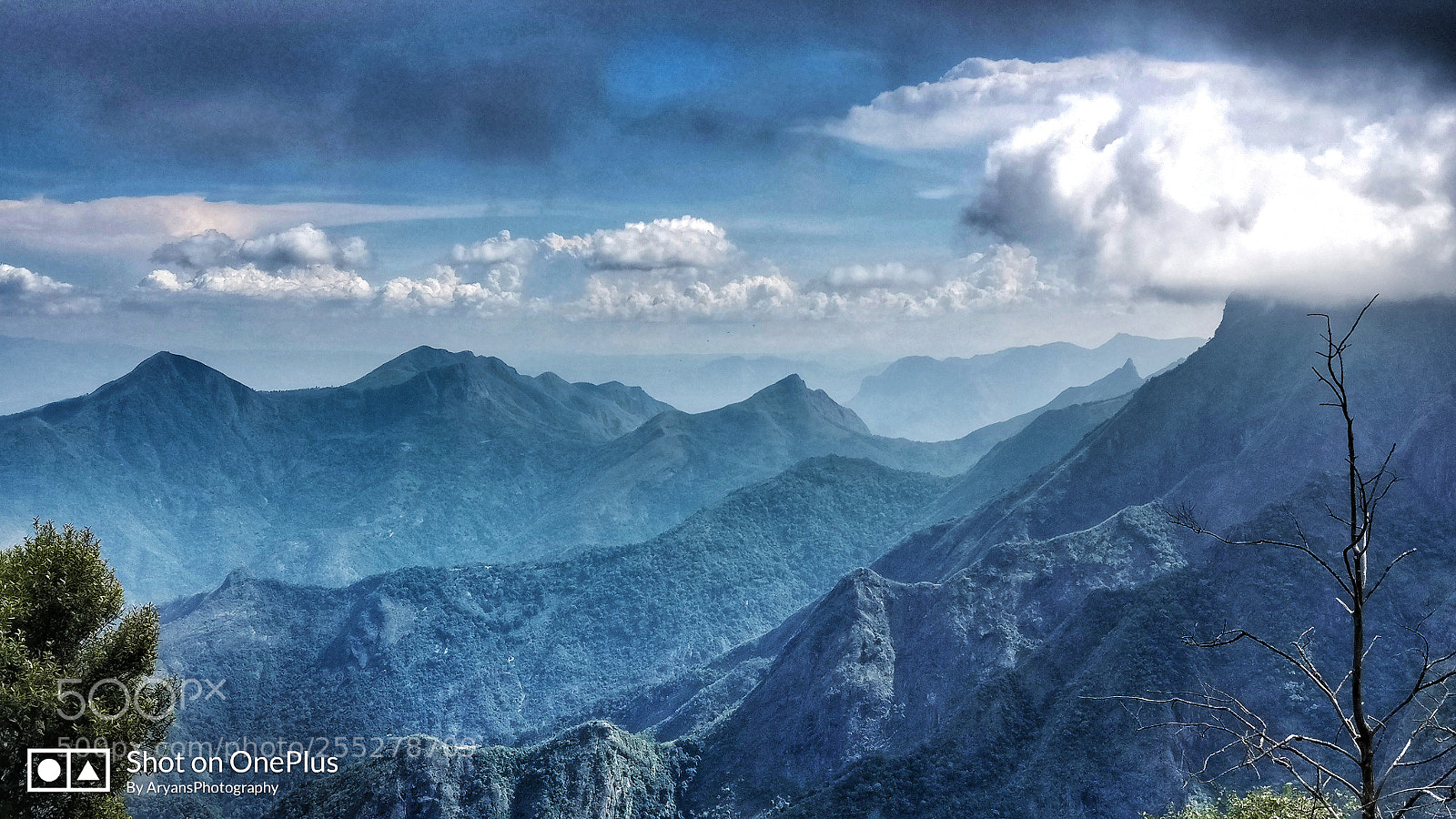 OnePlus A3003 sample photo. Range of mountains photography