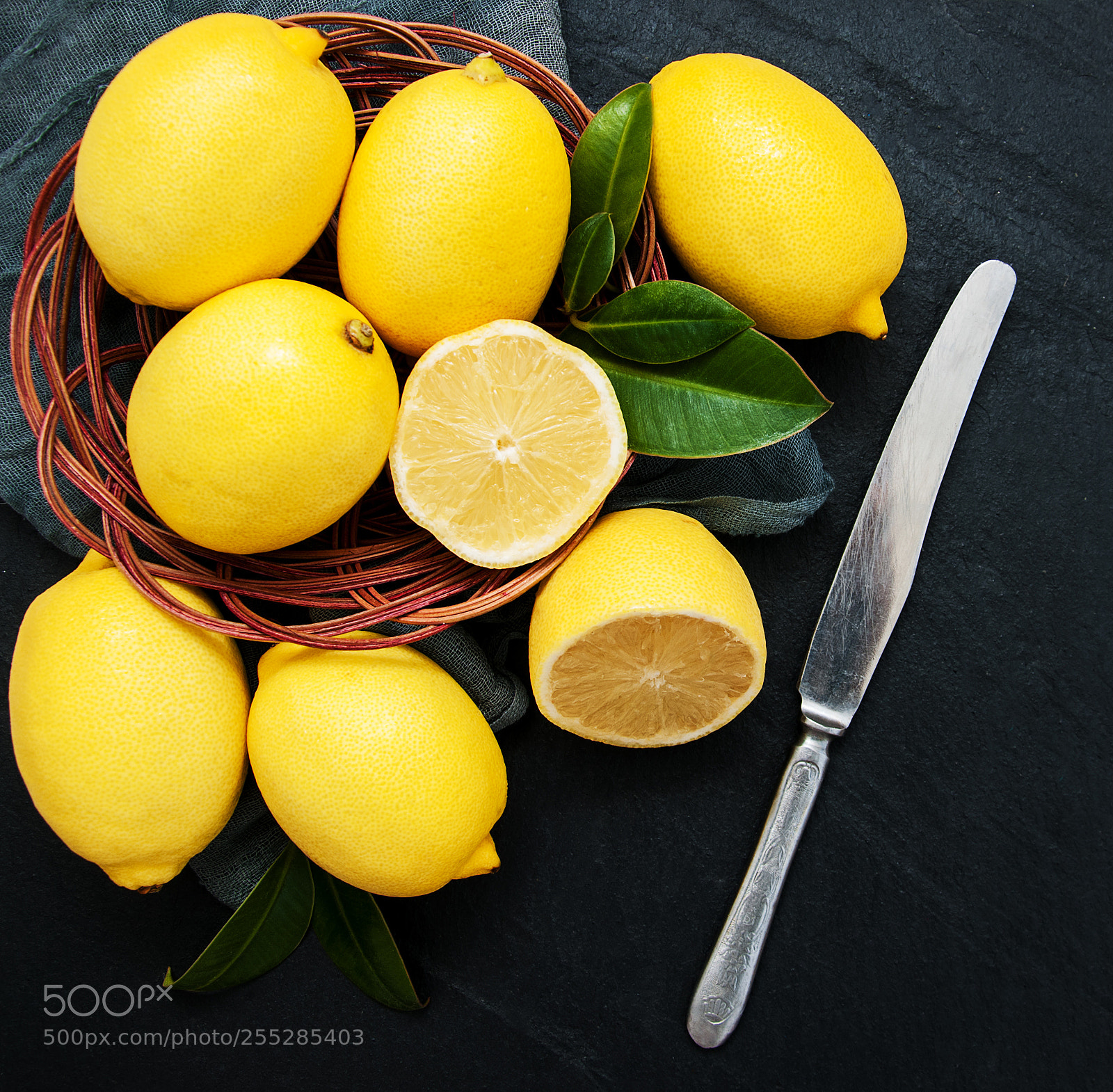 Nikon D90 sample photo. Fresh ripe lemons photography