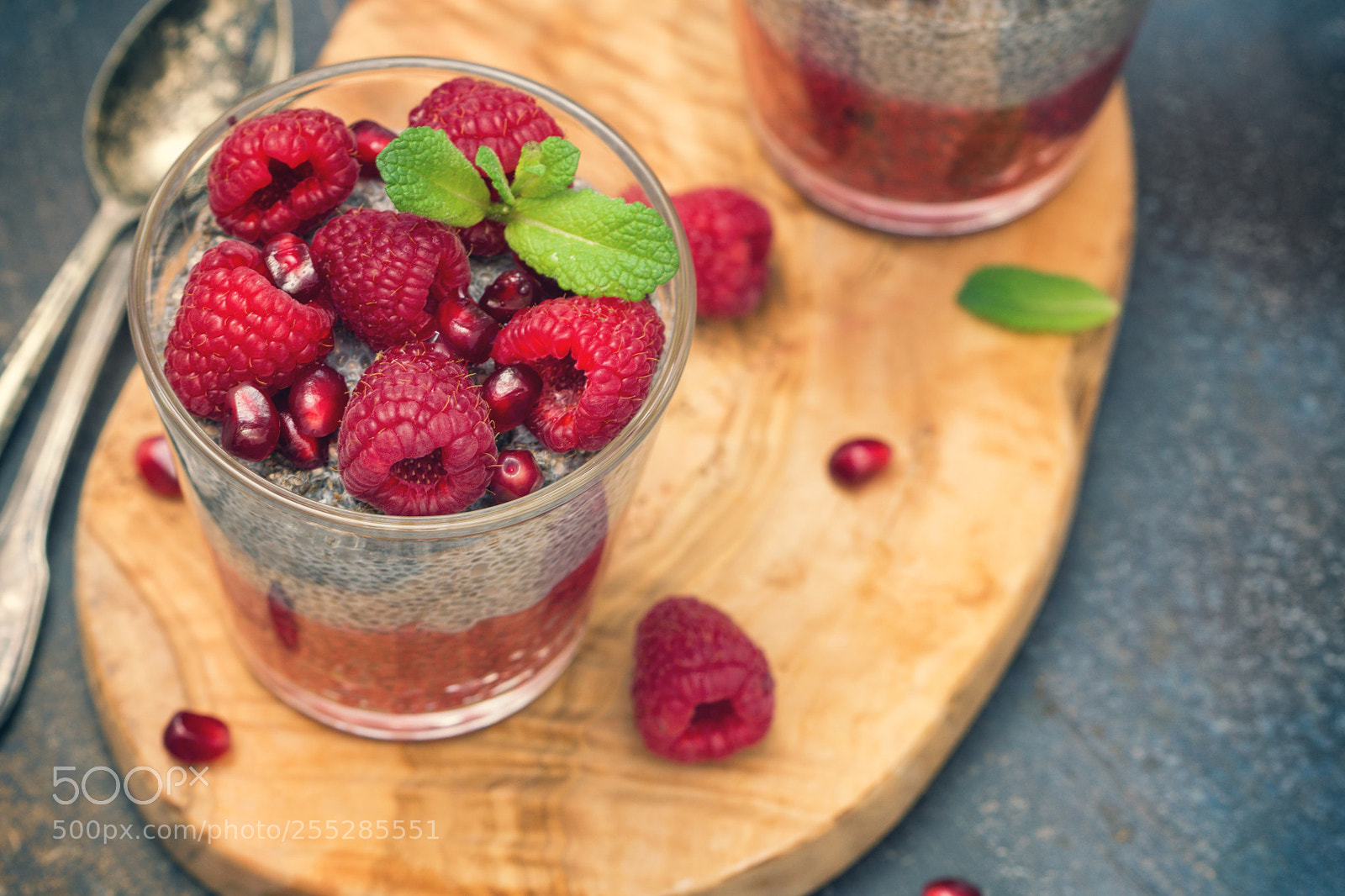 Sony a6300 sample photo. Chia seed pudding photography