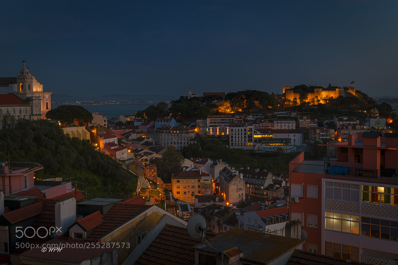 Sony a6500 sample photo. Blue hour in lisbon photography