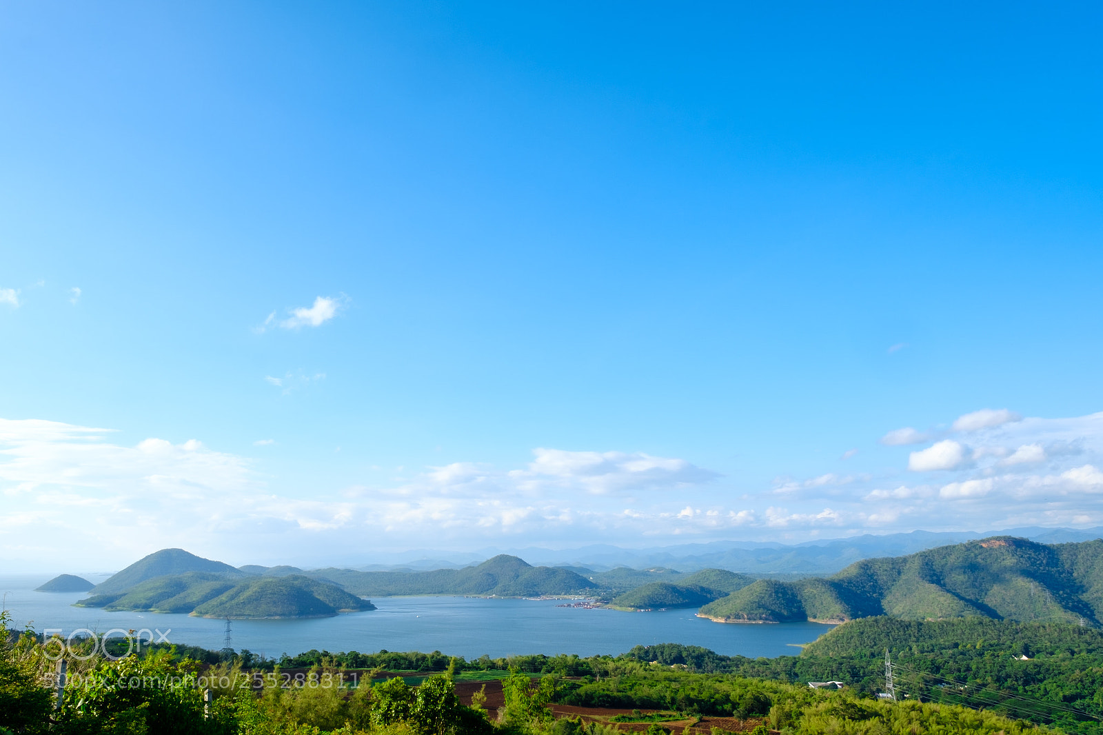 Fujifilm X-T2 sample photo. Blue sky & dam photography